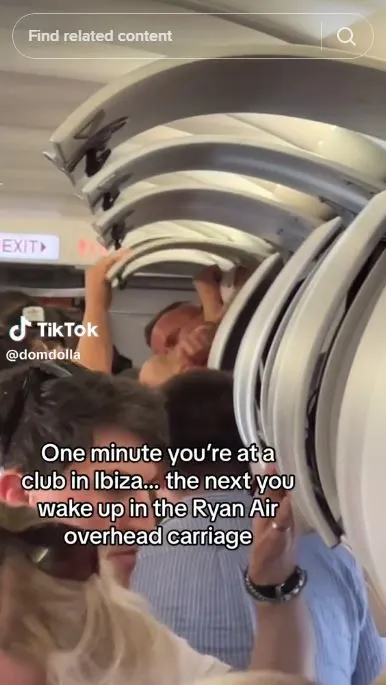 Bachelor Wakes Up in Ryanair Overhead Bin: A Hilarious Ibiza Adventure!