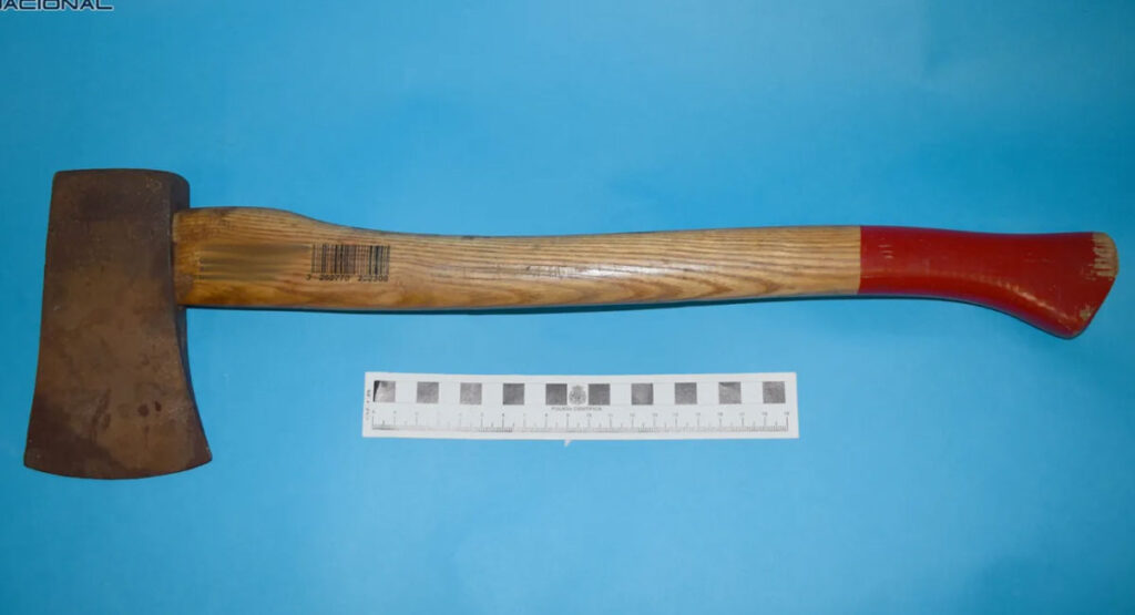 The axe used in the atack