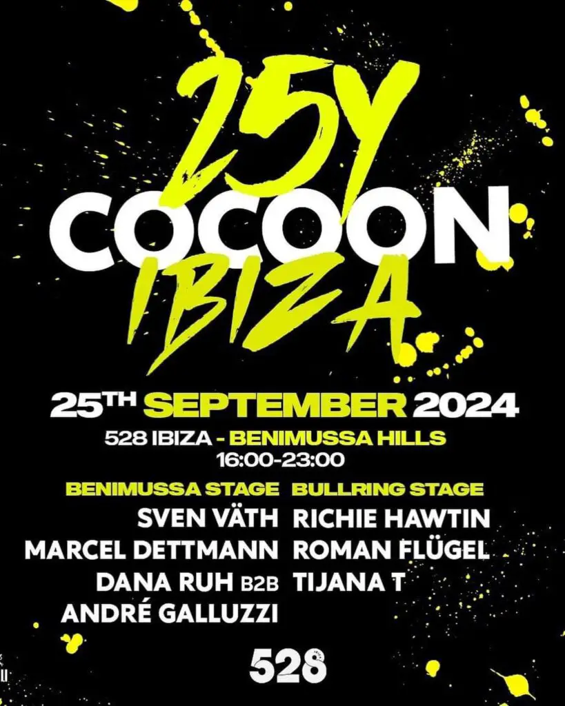 Cocoon's 25th Anniversary Celebration at 528 Ibiza