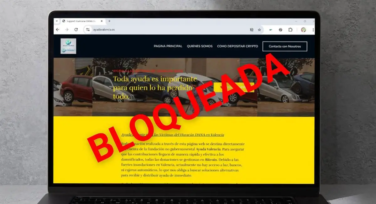 Fraudulent Donations Valencia Flood Website Blocked by Government